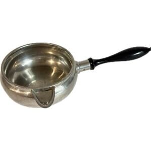 Queen Art Pewter Gravy Sauce Boat #381 Danish Style USA Made Black Handle